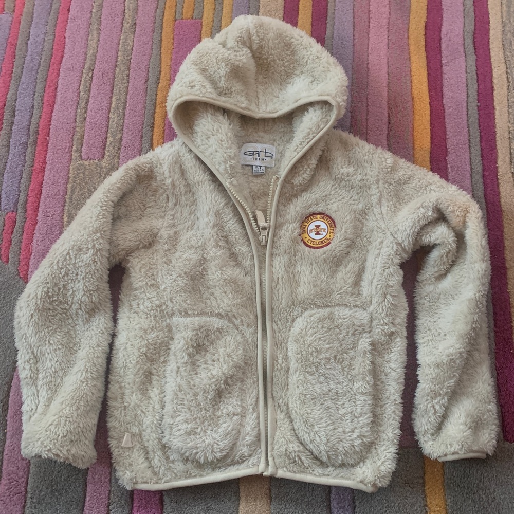 Garb Team 96 Iowa State Cyclones Fuzzy Fleece Jacket size 5T